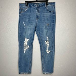 Wild Fable Blue denim wash distressed jeans- 18